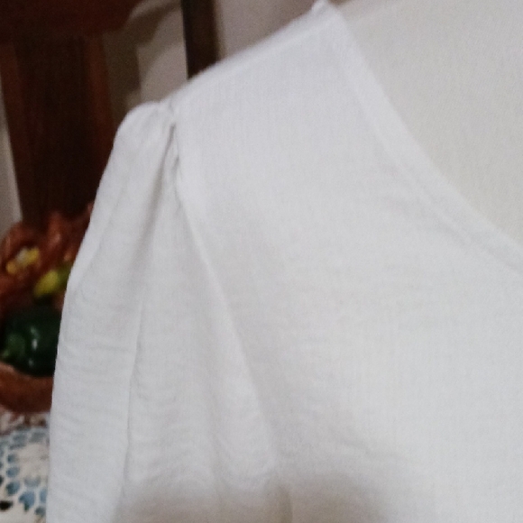 Olivia and Martin- White Women's Blouse - Picture 4 of 9